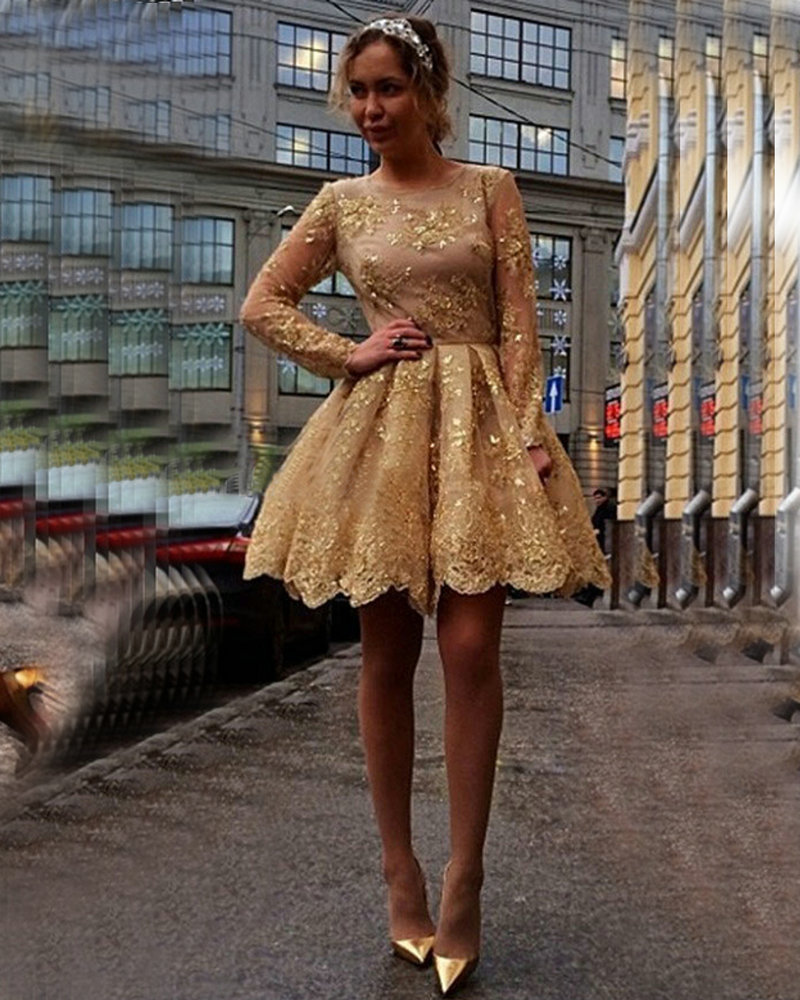 gold winter formal dresses