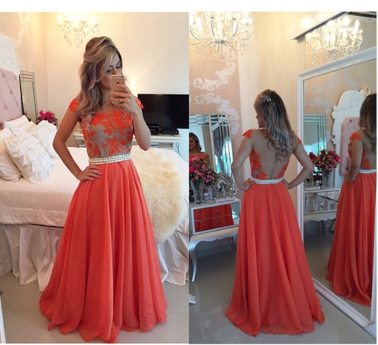 Applique Dresses for Prom